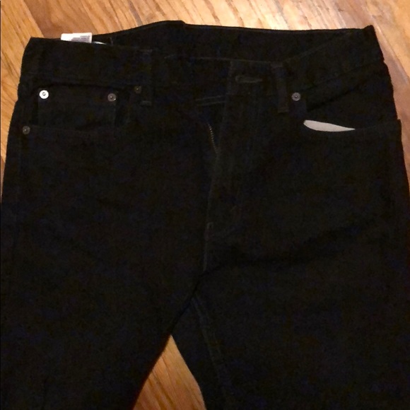 Levi’s 505 black denim straight leg 33W 30L - Picture 2 of 2